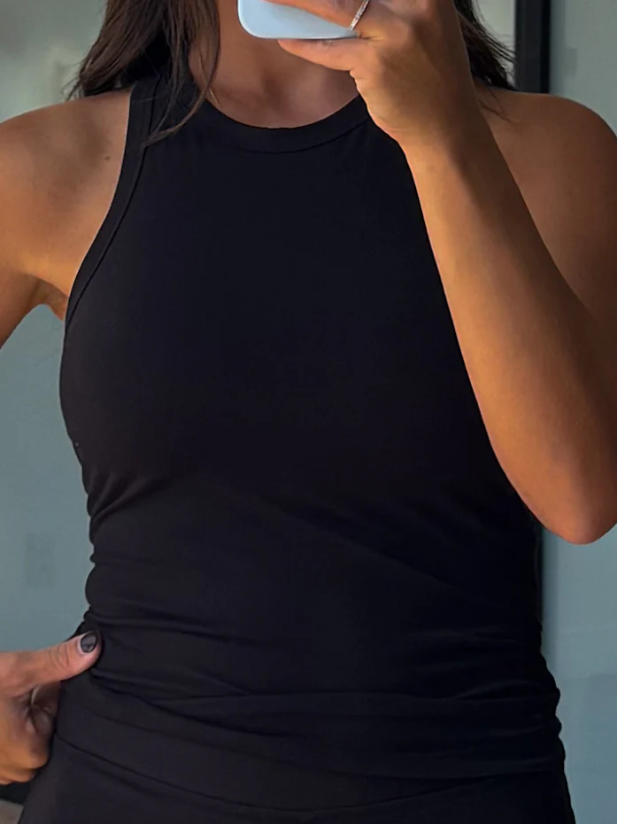 As Soft Racerback Tank | Black | RESTOCK - Image 3