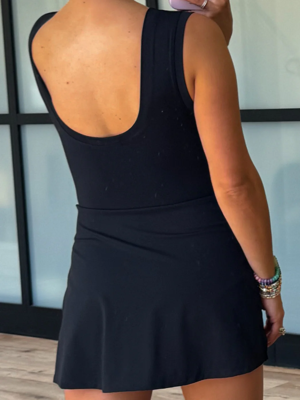 Aveline Active Wrap Romper | Black - Image 12