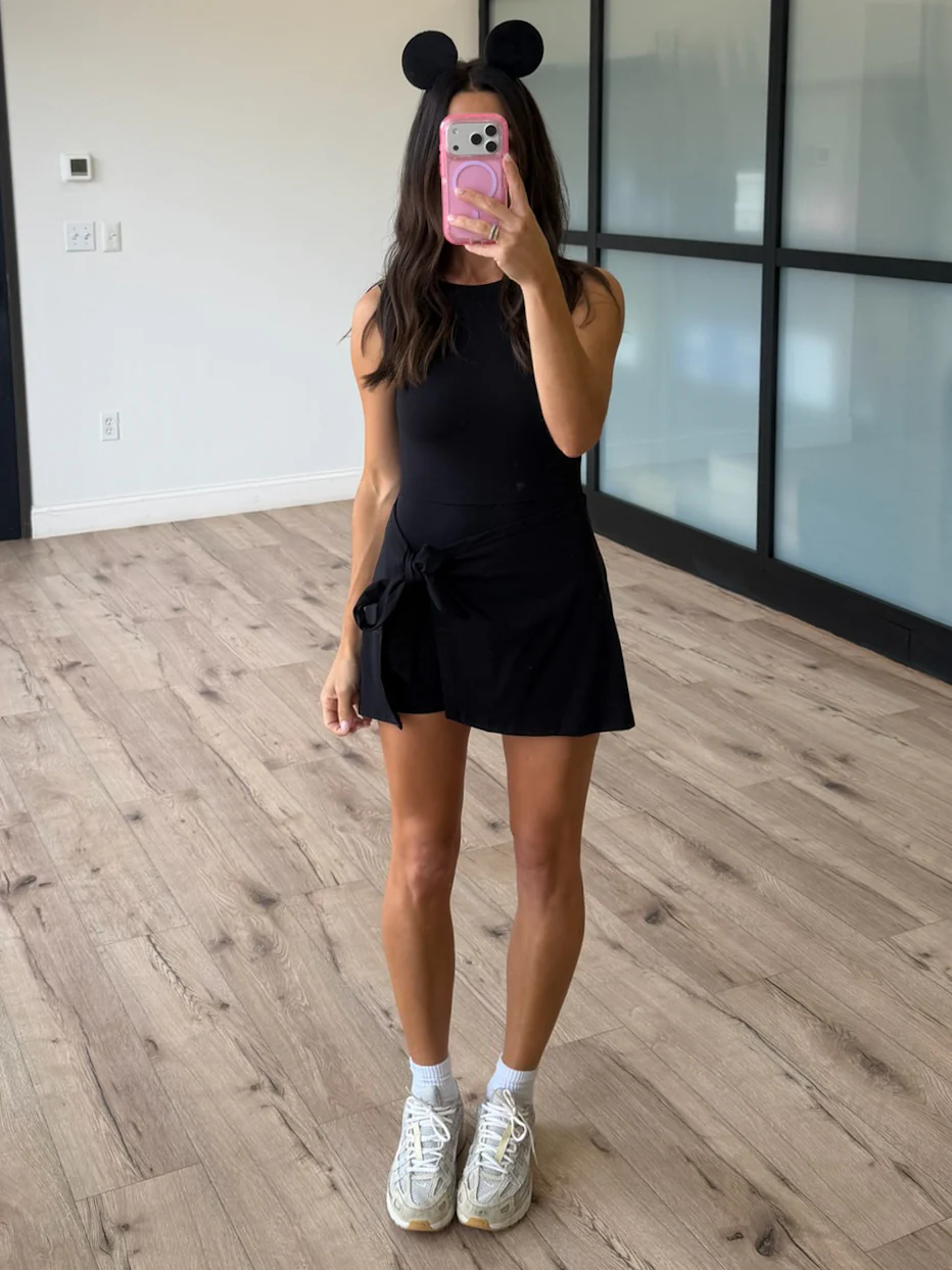 Aveline Active Wrap Romper | Black - Image 2