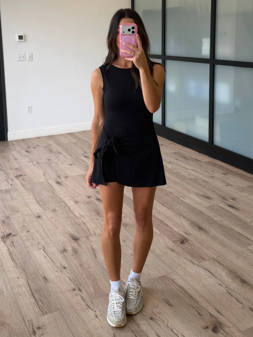 Aveline Active Wrap Romper | Black - Image 6