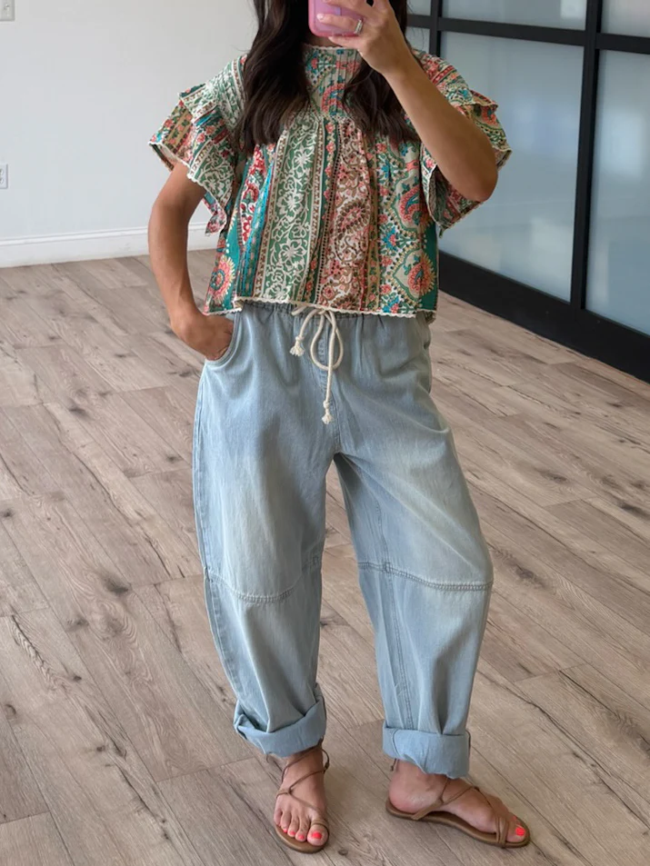Dakota Wide-Leg Drawstring Pants - Image 3