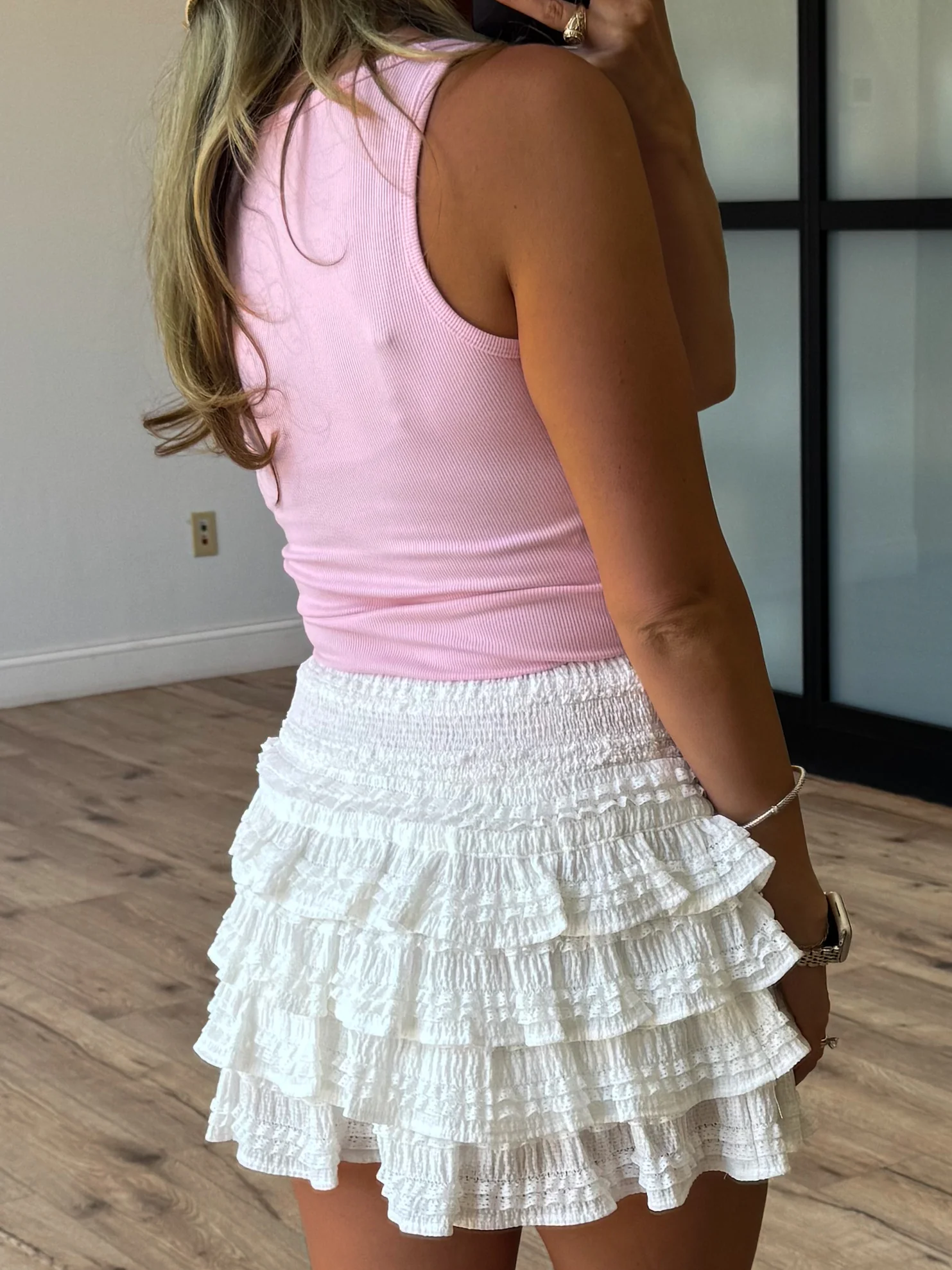 Base Ribbed Tank | Pale Pink - Image 3