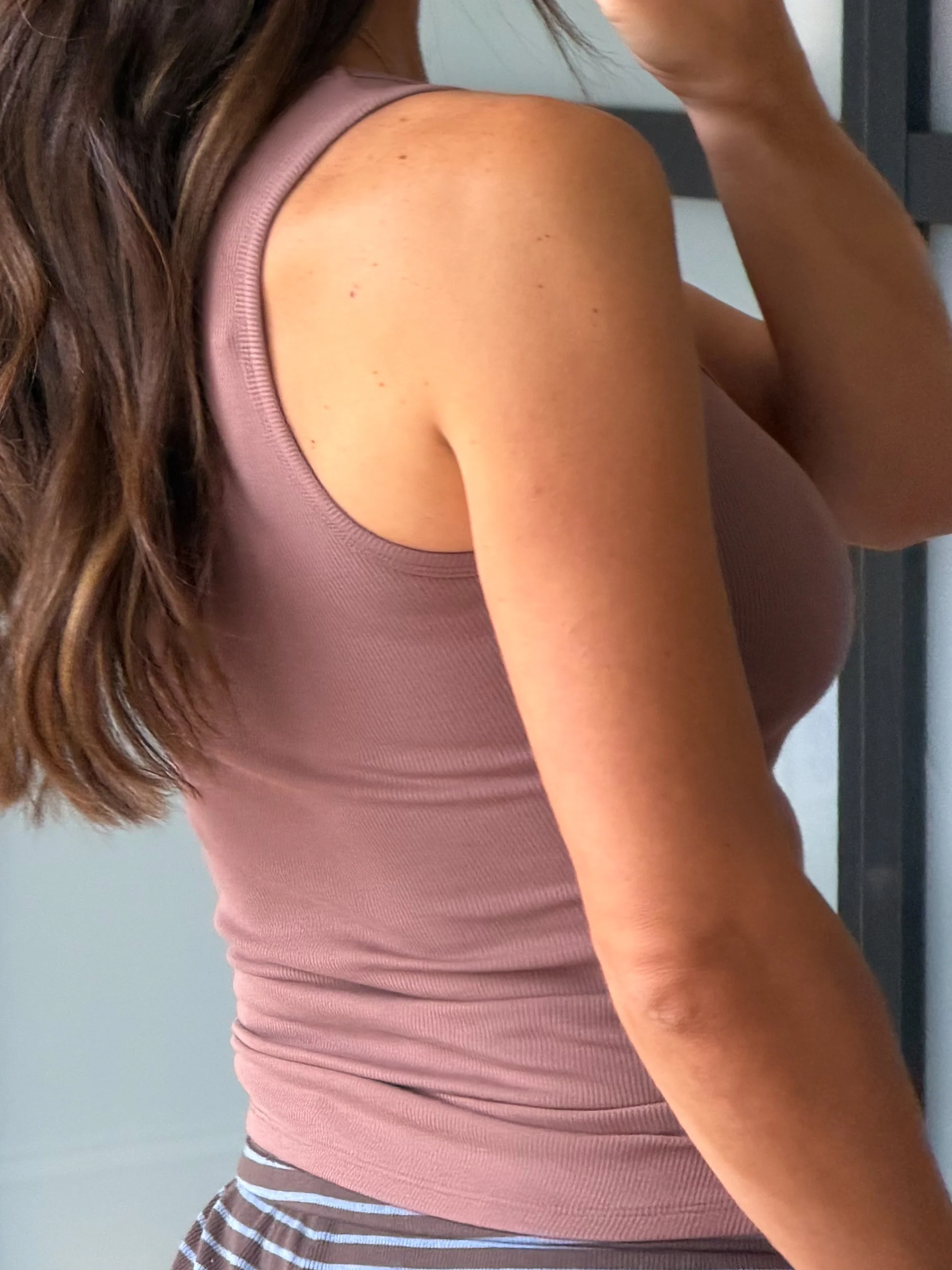 Base Ribbed Tank | Mocha - Image 3