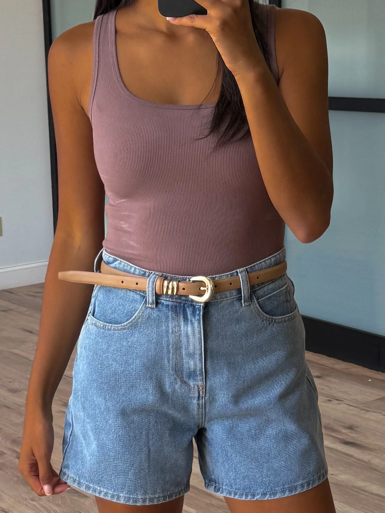 Base Ribbed Tank | Mocha - Image 5