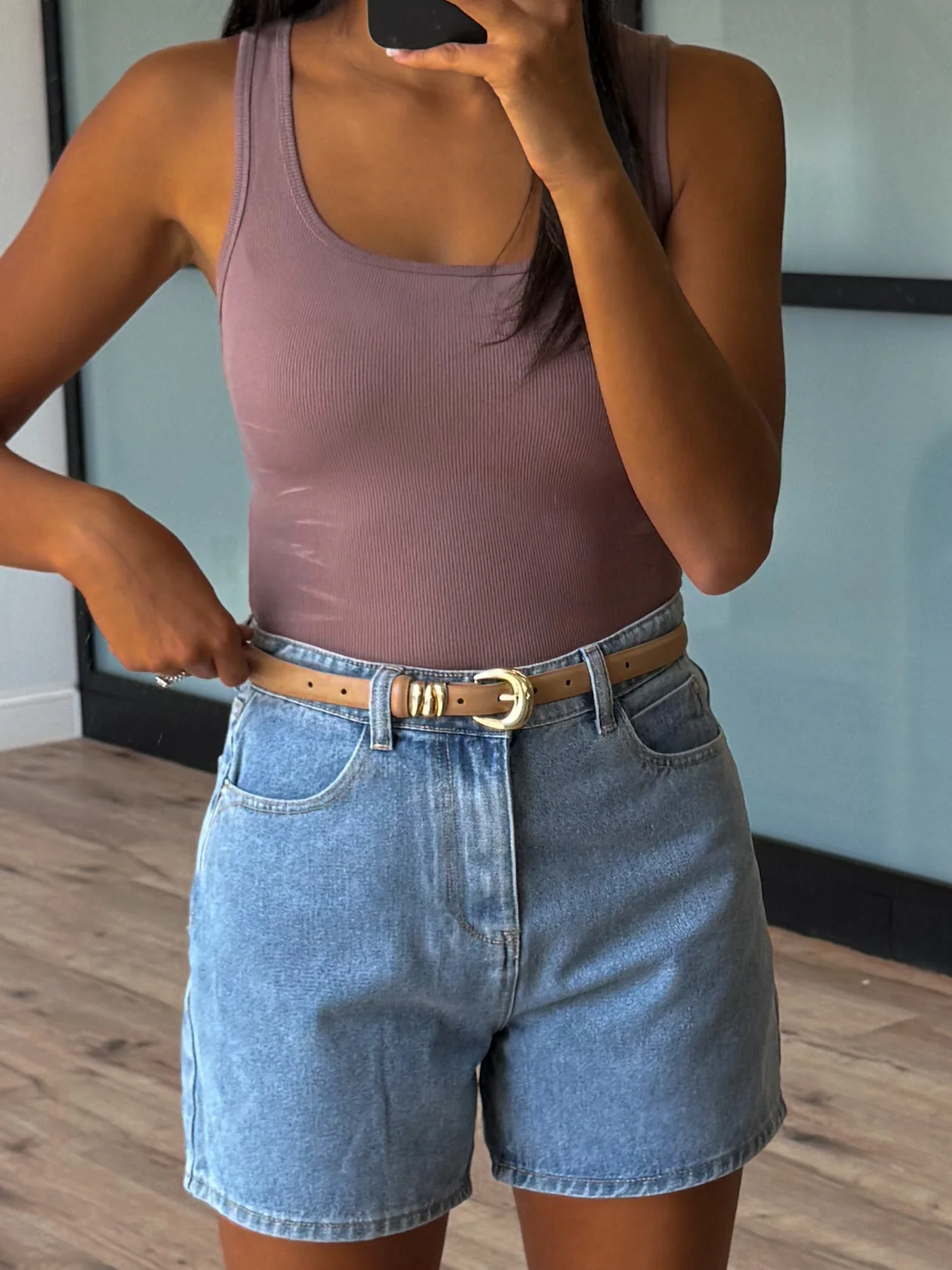 Base Ribbed Tank | Mocha - Image 7