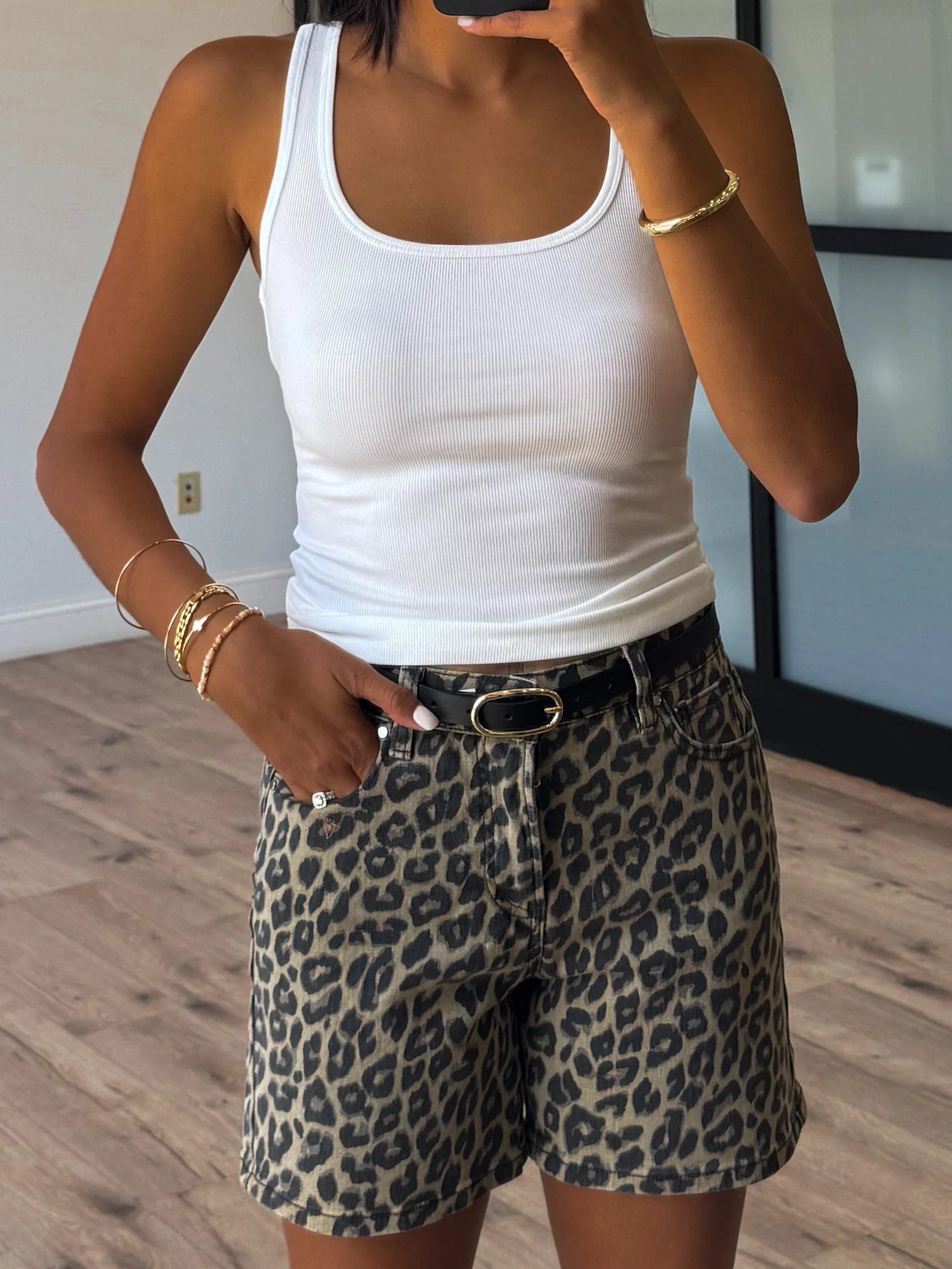 Base Ribbed Tank | White - Image 3