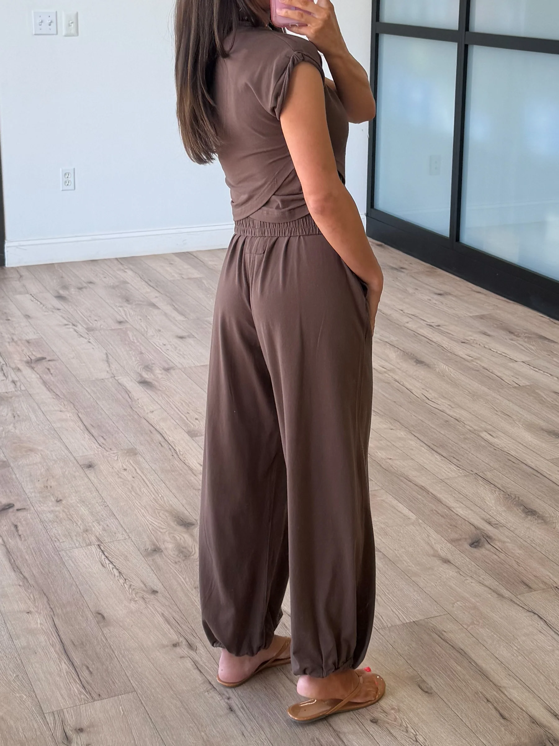 Birdie Crossover Two Piece Set | Chocolate - Image 3