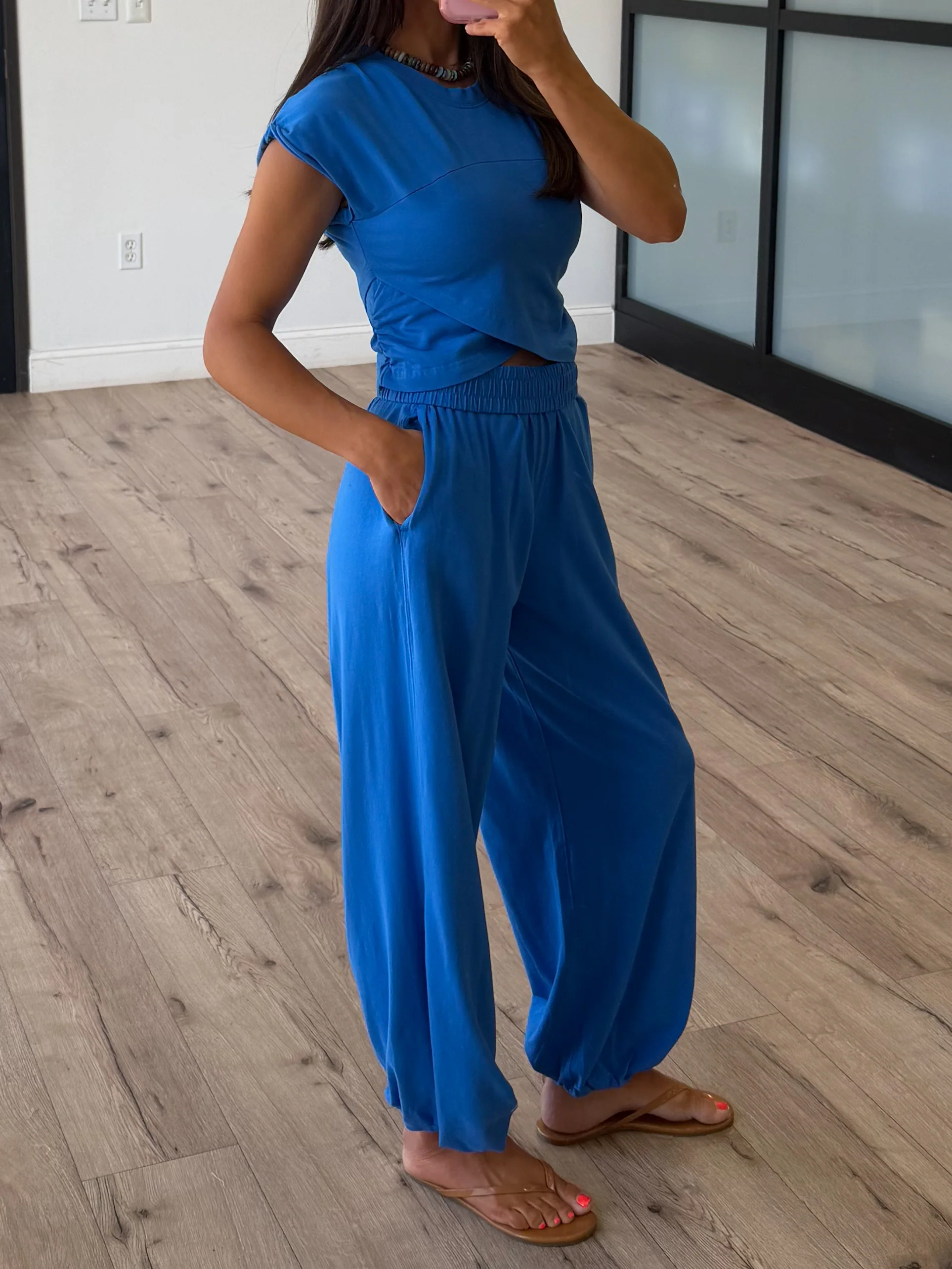 Birdie Crossover Two Piece Set | Cobalt - Image 2