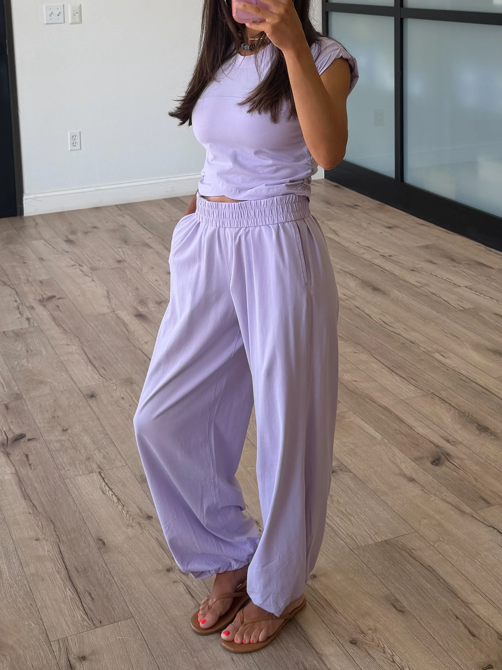 Birdie Crossover Two Piece Set | Lavender - Image 2