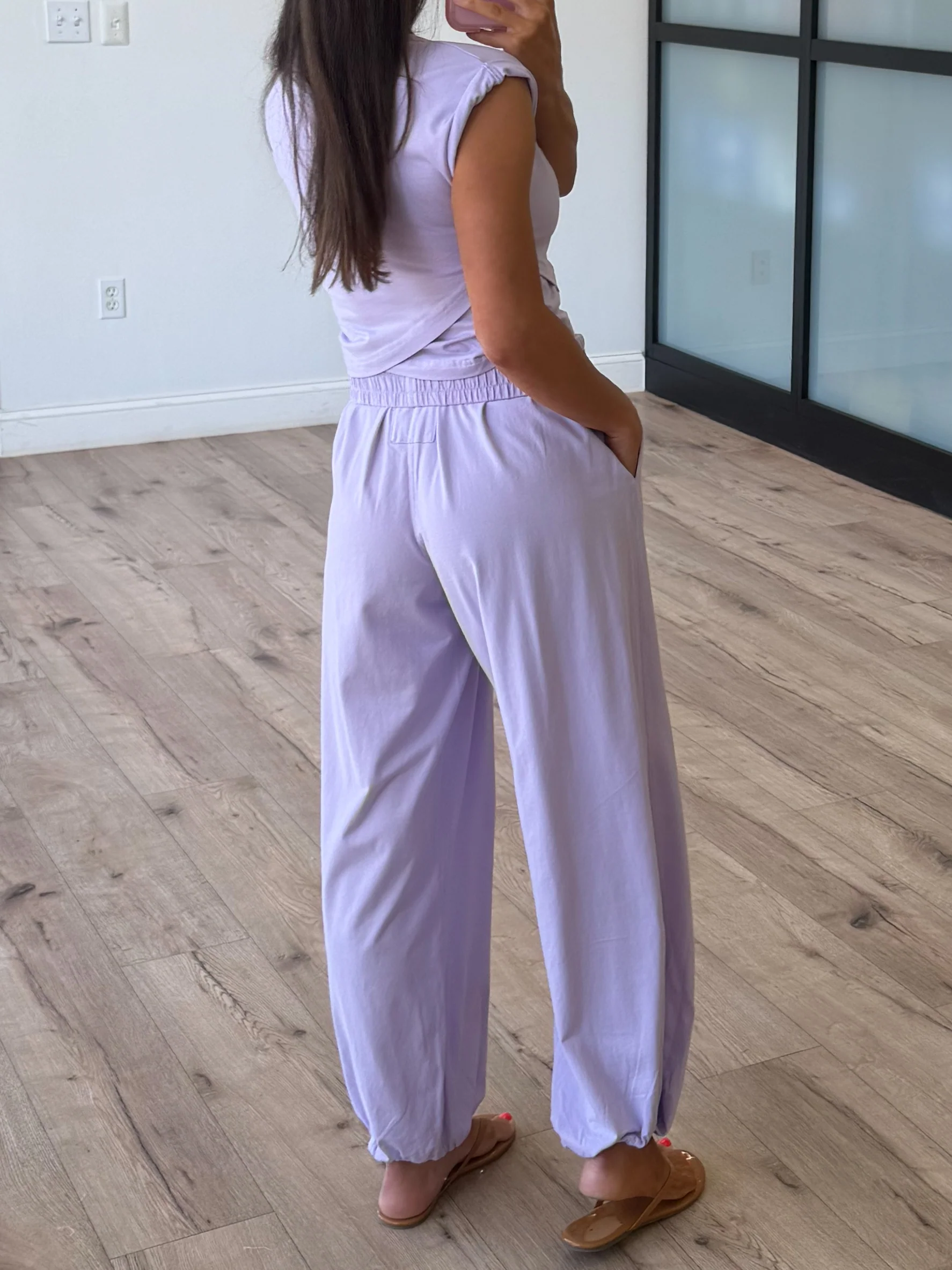 Birdie Crossover Two Piece Set | Lavender - Image 3