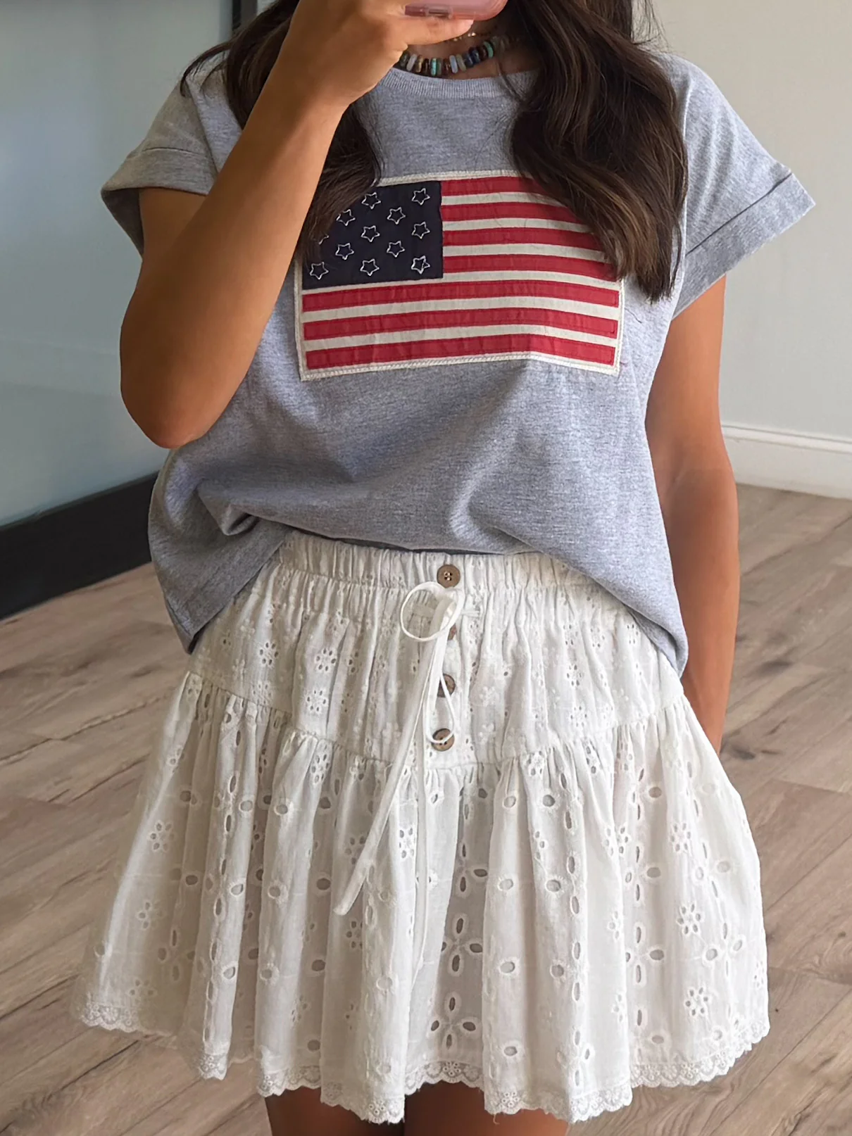 Sweet Retreat Eyelet Skirt - Image 2