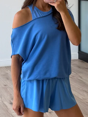 Breeze Terry Knit Top | Azure - Image 3