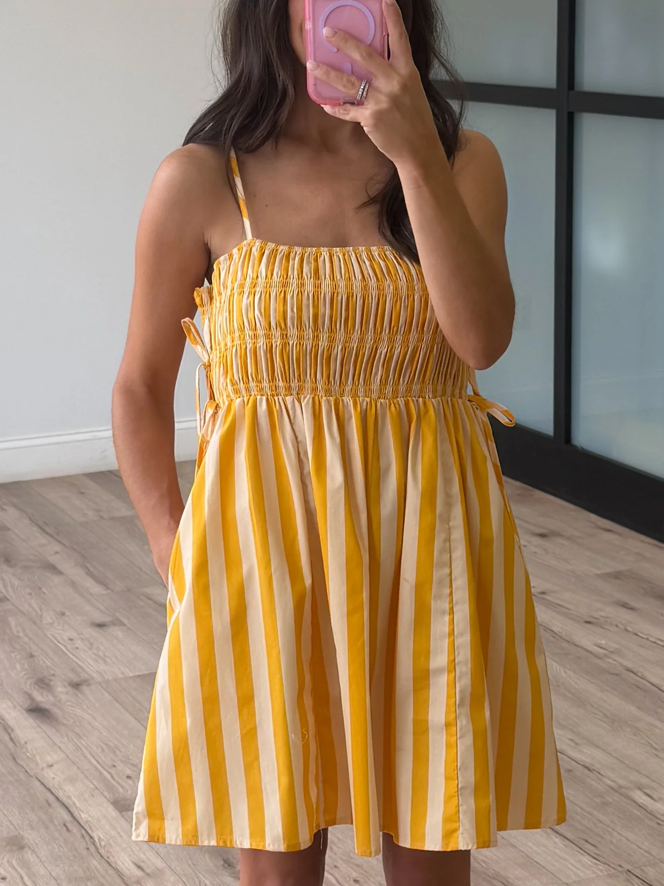 Candyline Smocked Dress | Butterscotch