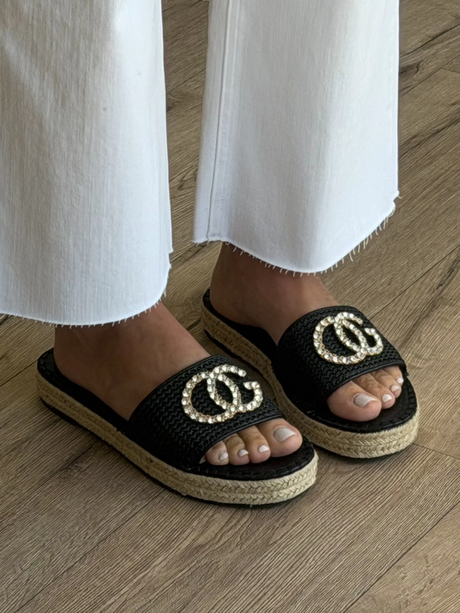 Cannes Espadrille Sandal | Black