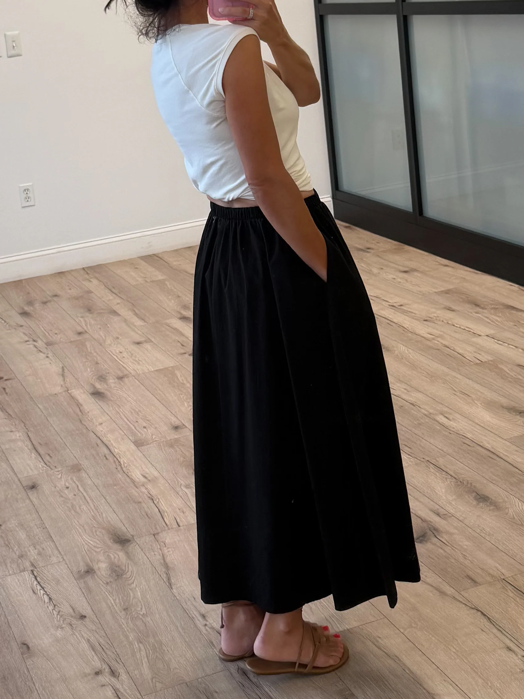 Carousel Poplin Skirt | Black - Image 2