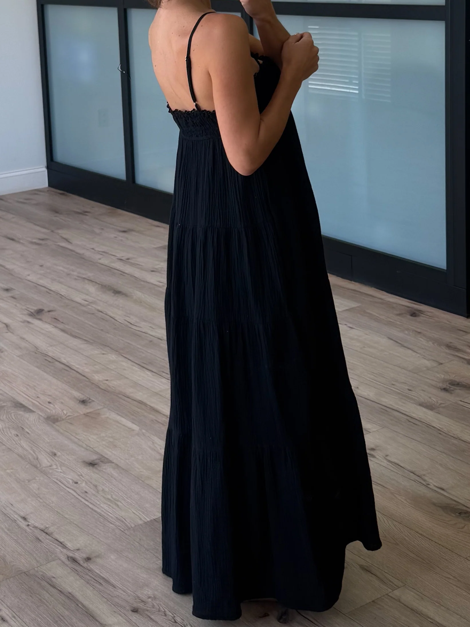 Carried Away Maxi Dress | Black - Image 3