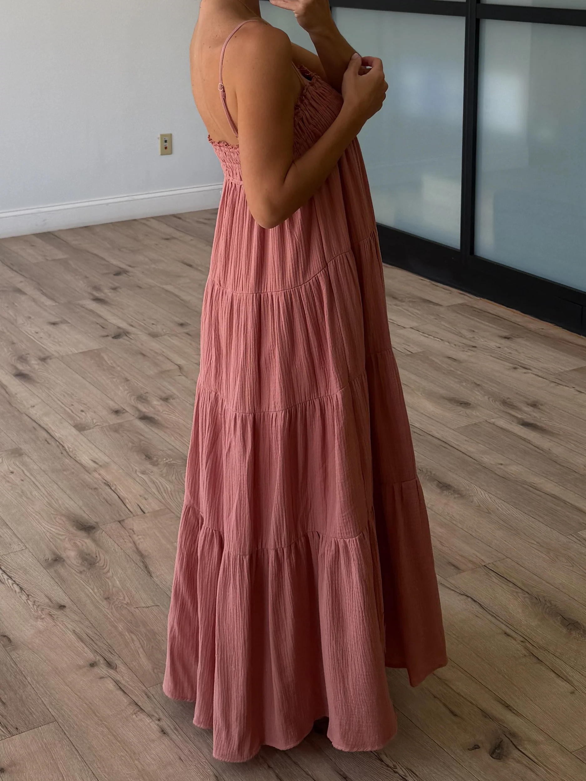 Carried Away Maxi Dress | Clay - Image 3