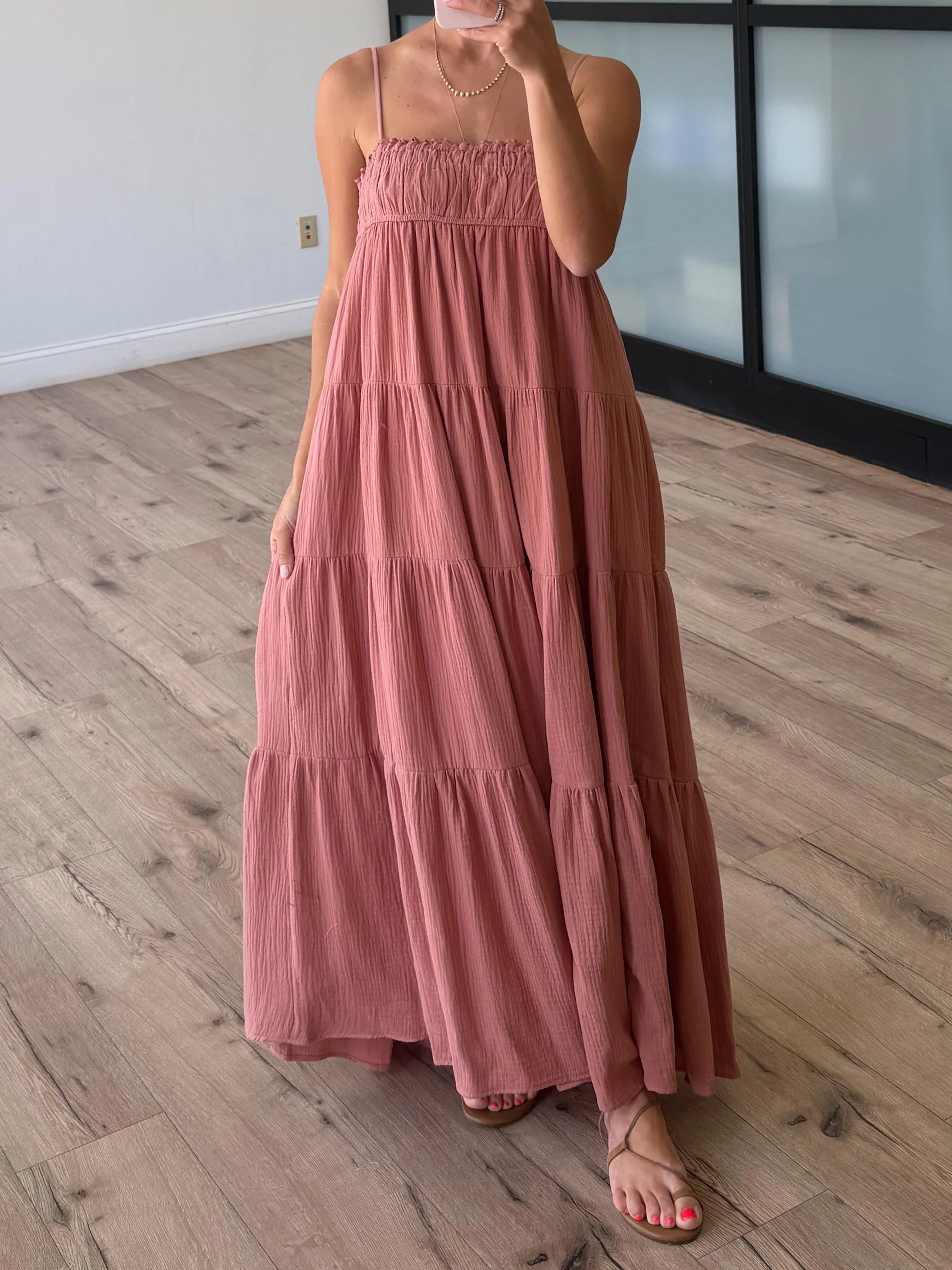 Carried Away Maxi Dress | Clay - Image 4
