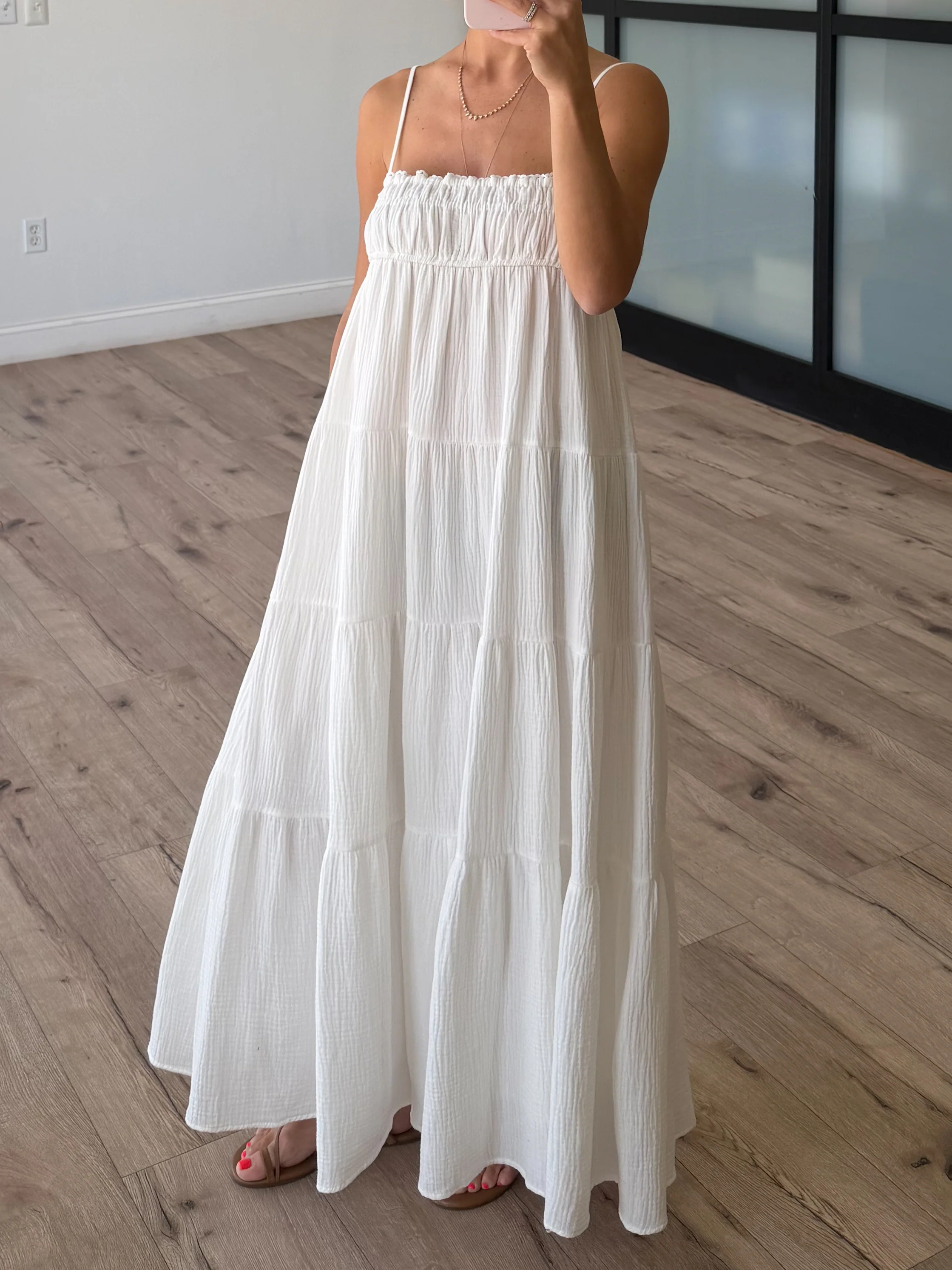 Carried Away Maxi Dress | White - Image 2