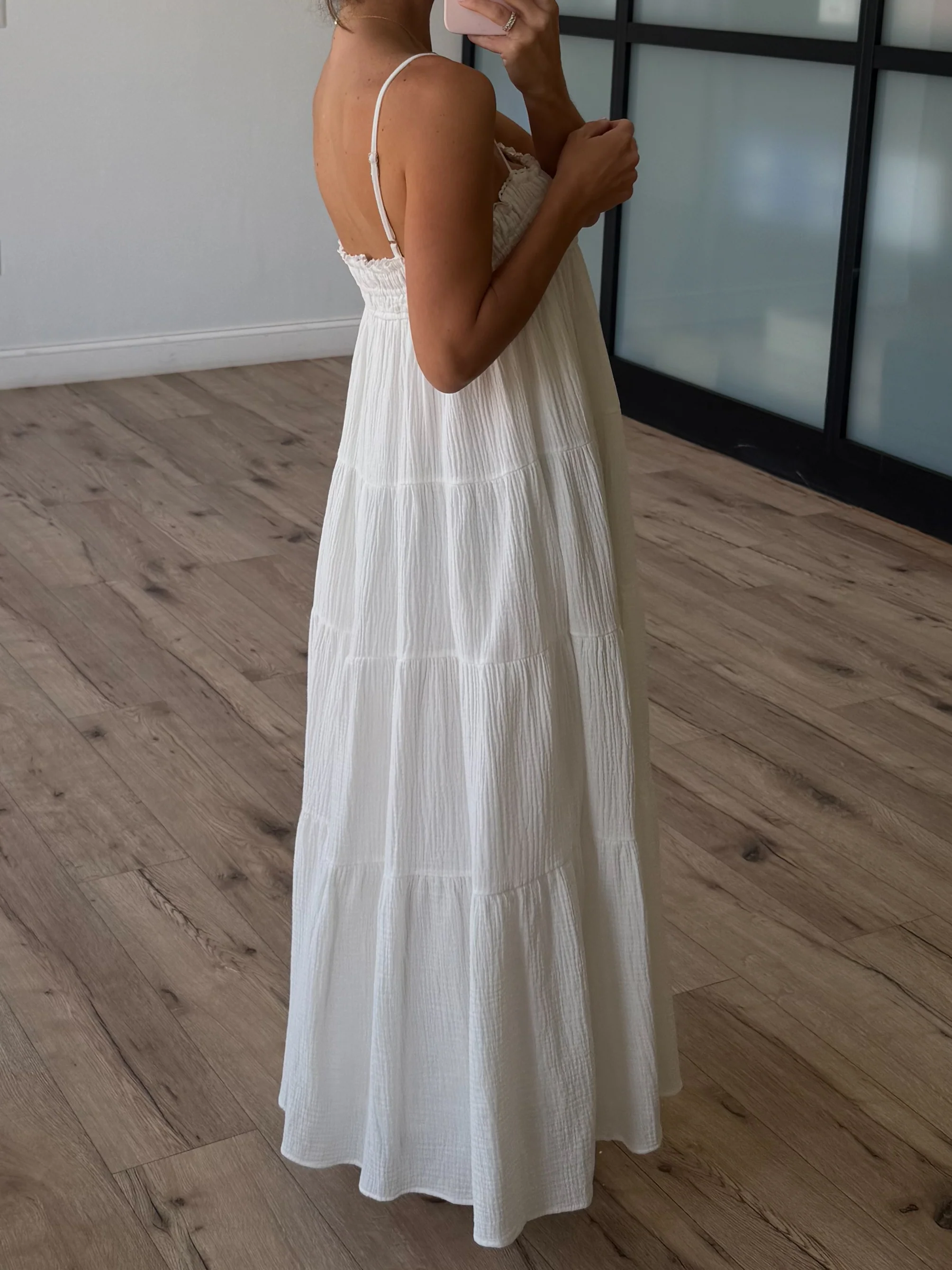 Carried Away Maxi Dress | White - Image 4