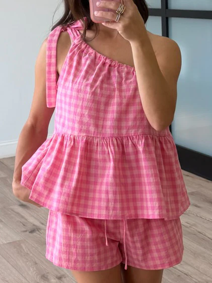 Checked Into Paradise Shorts - Image 3