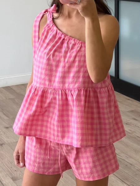 Checked Into Paradise Shorts - Image 2