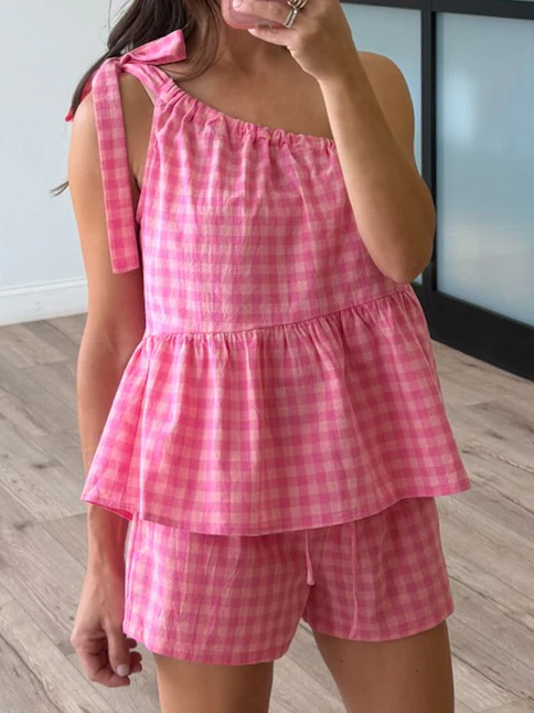Checked Into Paradise Shorts - Image 5