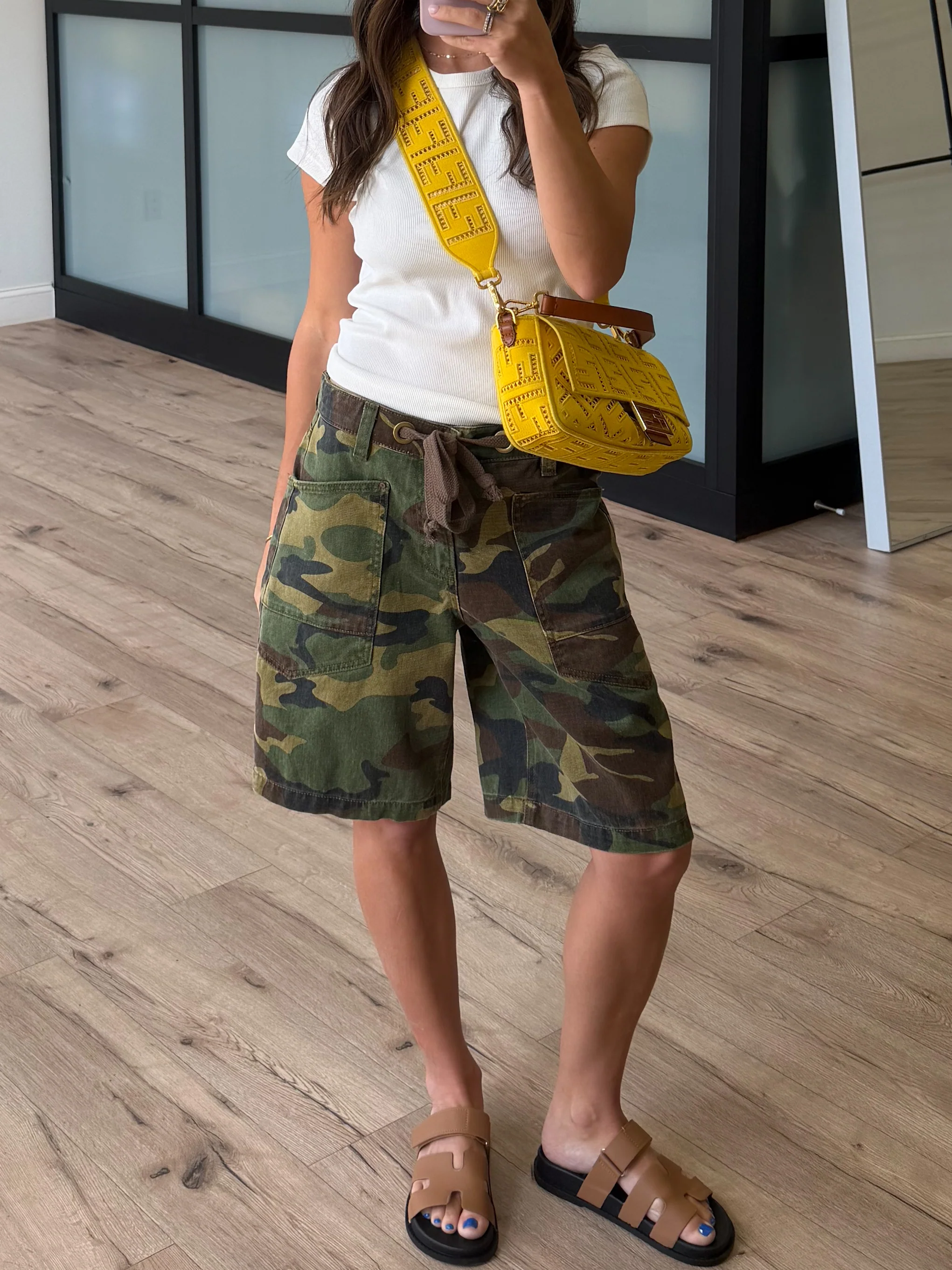 Combat Camo Drawstring Shorts | +Plus Available
