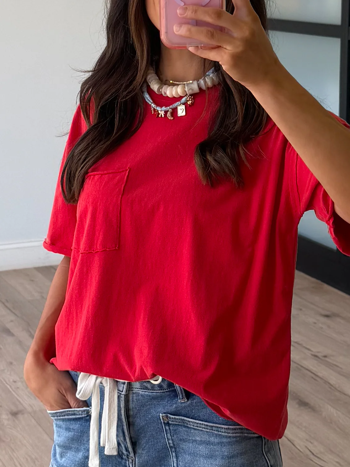Cruiser Pocket Tee | Red - Image 3
