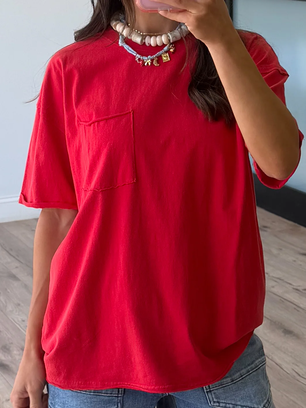 Cruiser Pocket Tee | Red - Image 5