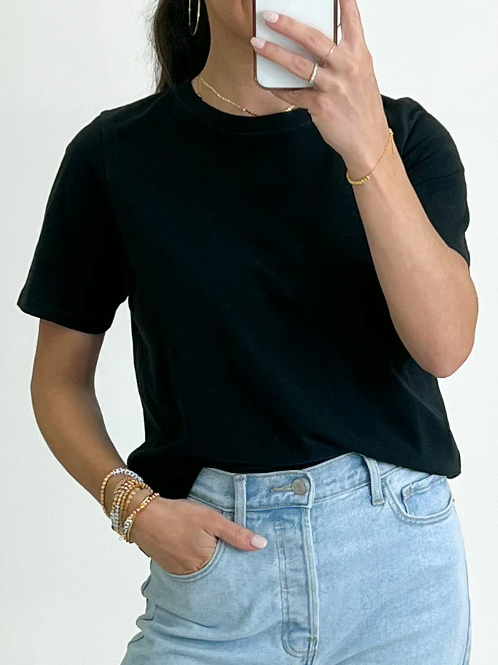 Double Time Tee | Black | RESTOCK - Image 15