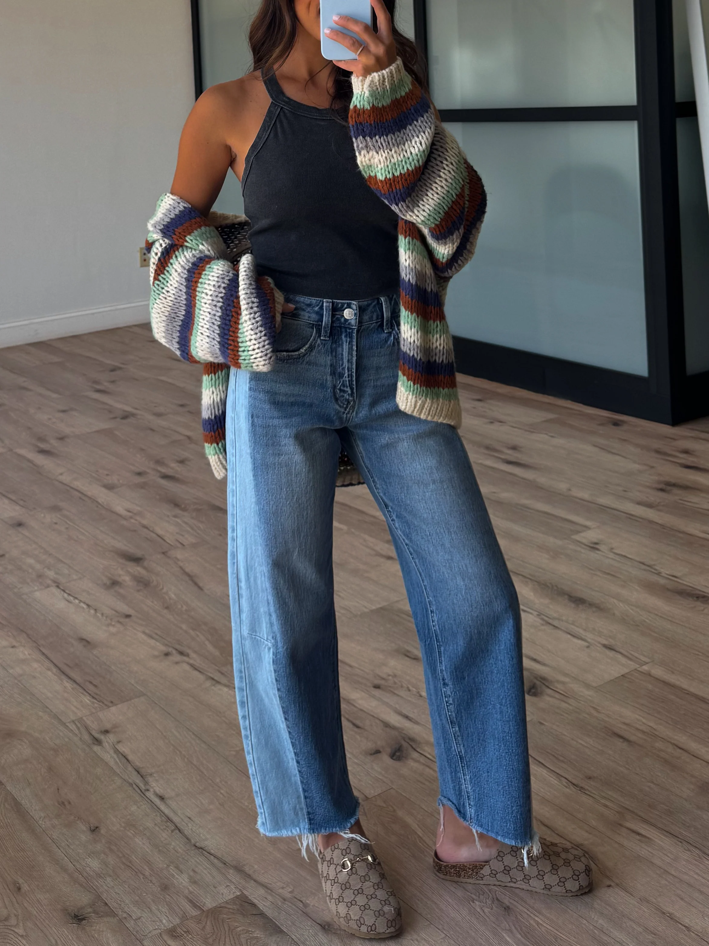 Dual Tone Barrel Jeans | RESTOCK - Image 21