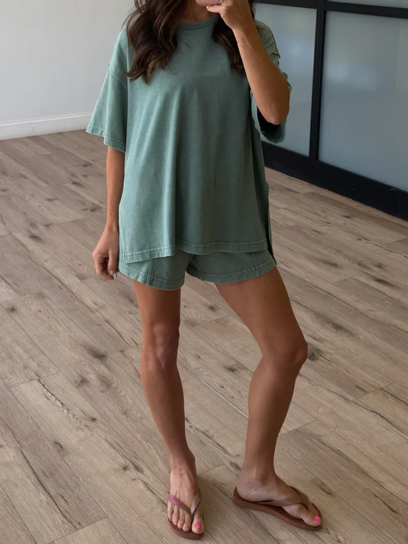 Field Day Tee + Shorts Set | Sea Green - Image 4
