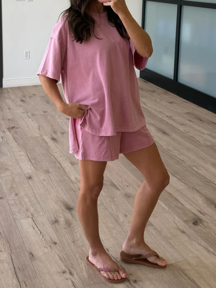 Field Day Tee + Shorts Set | Rose - Image 2