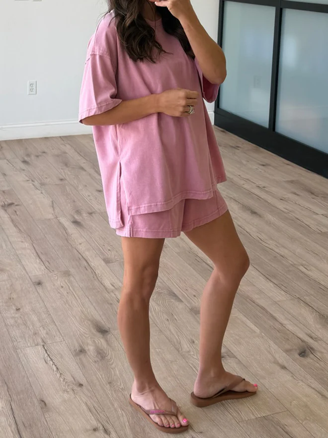 Field Day Tee + Shorts Set | Rose - Image 4