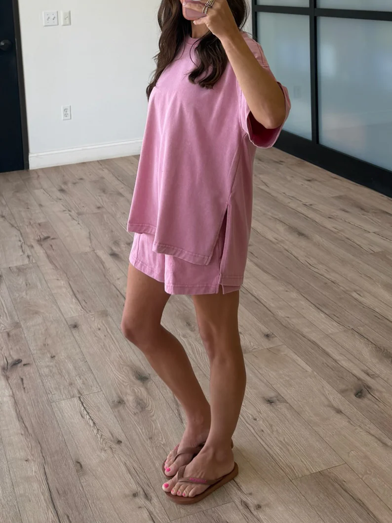 Field Day Tee + Shorts Set | Rose - Image 6