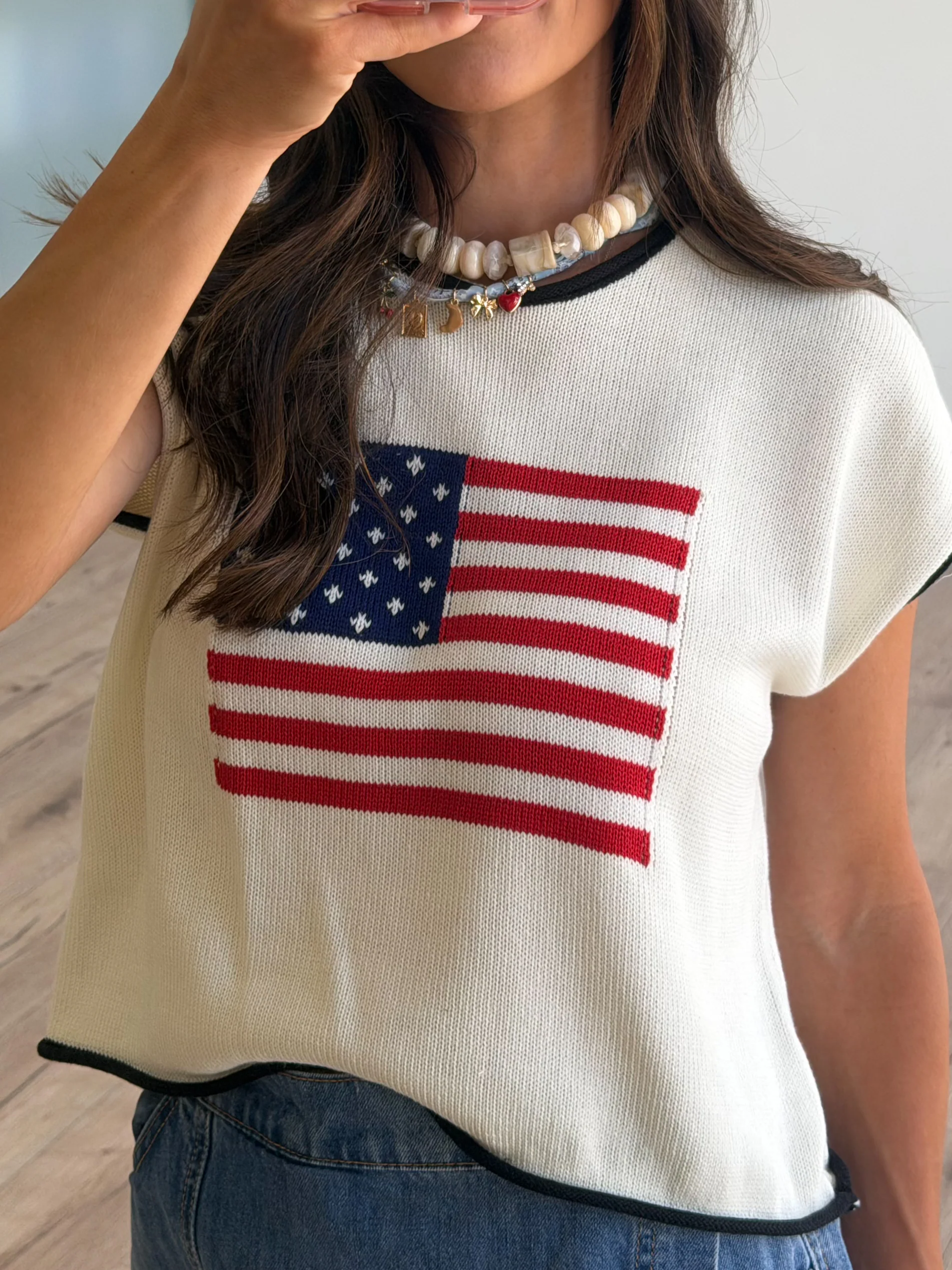 Flagstaff Knit Sweater Top | Cream - Image 3