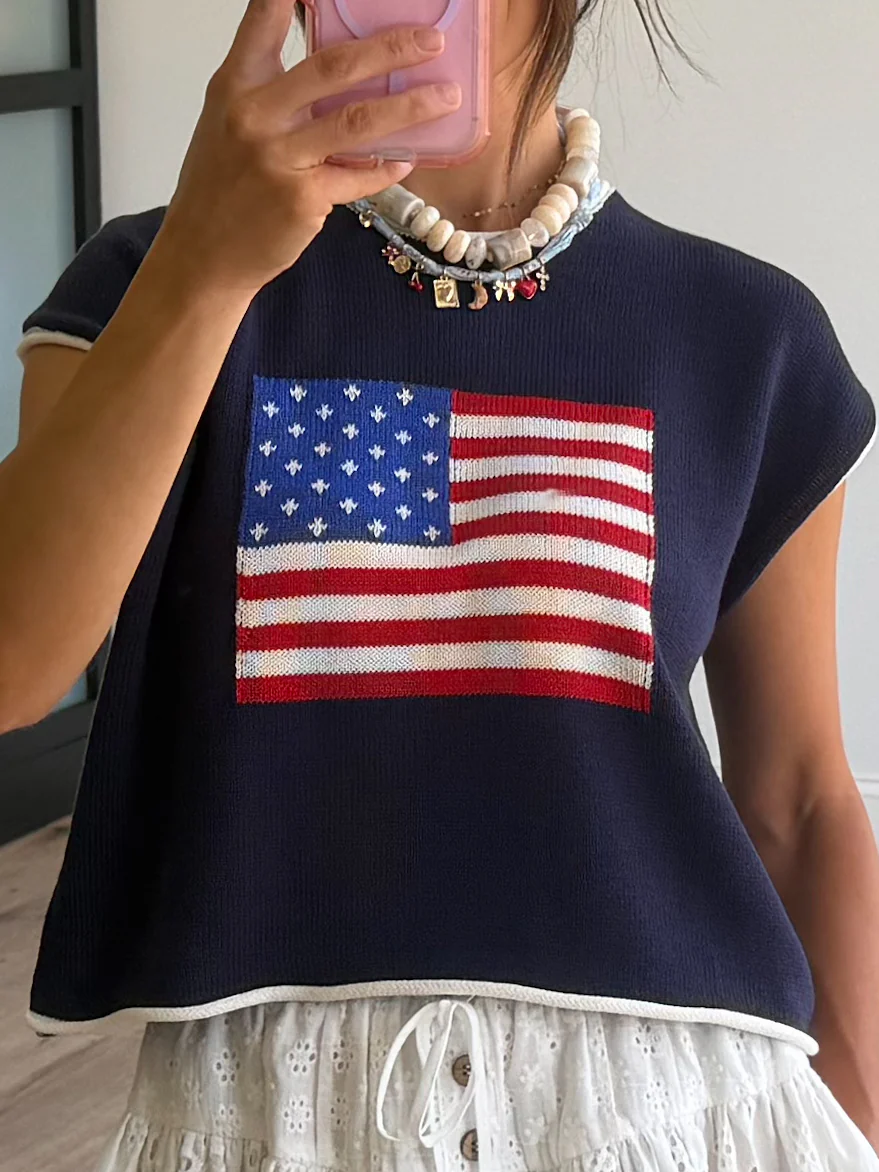 Flagstaff Knit Sweater Top | Navy - Image 2
