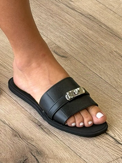 Guiliana Embellished Sandal | Black - Image 5