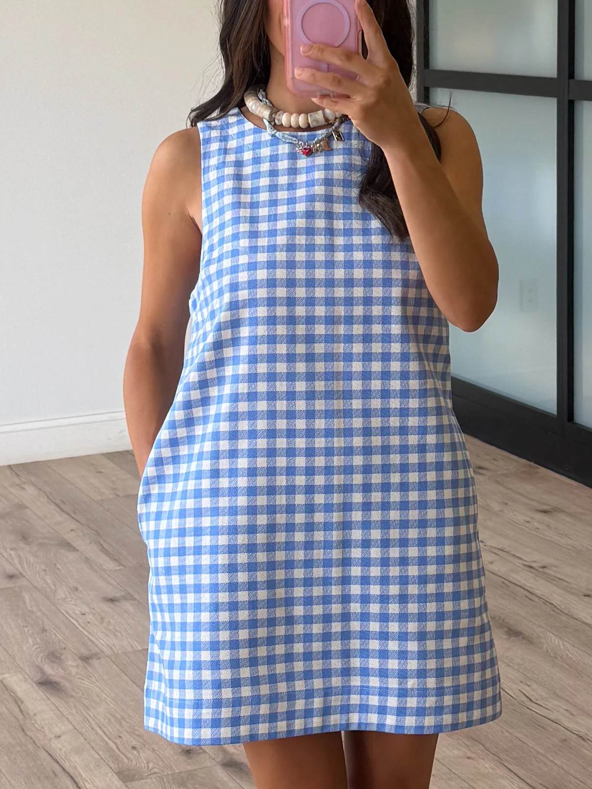 Hamptons Gingham Shift Dress