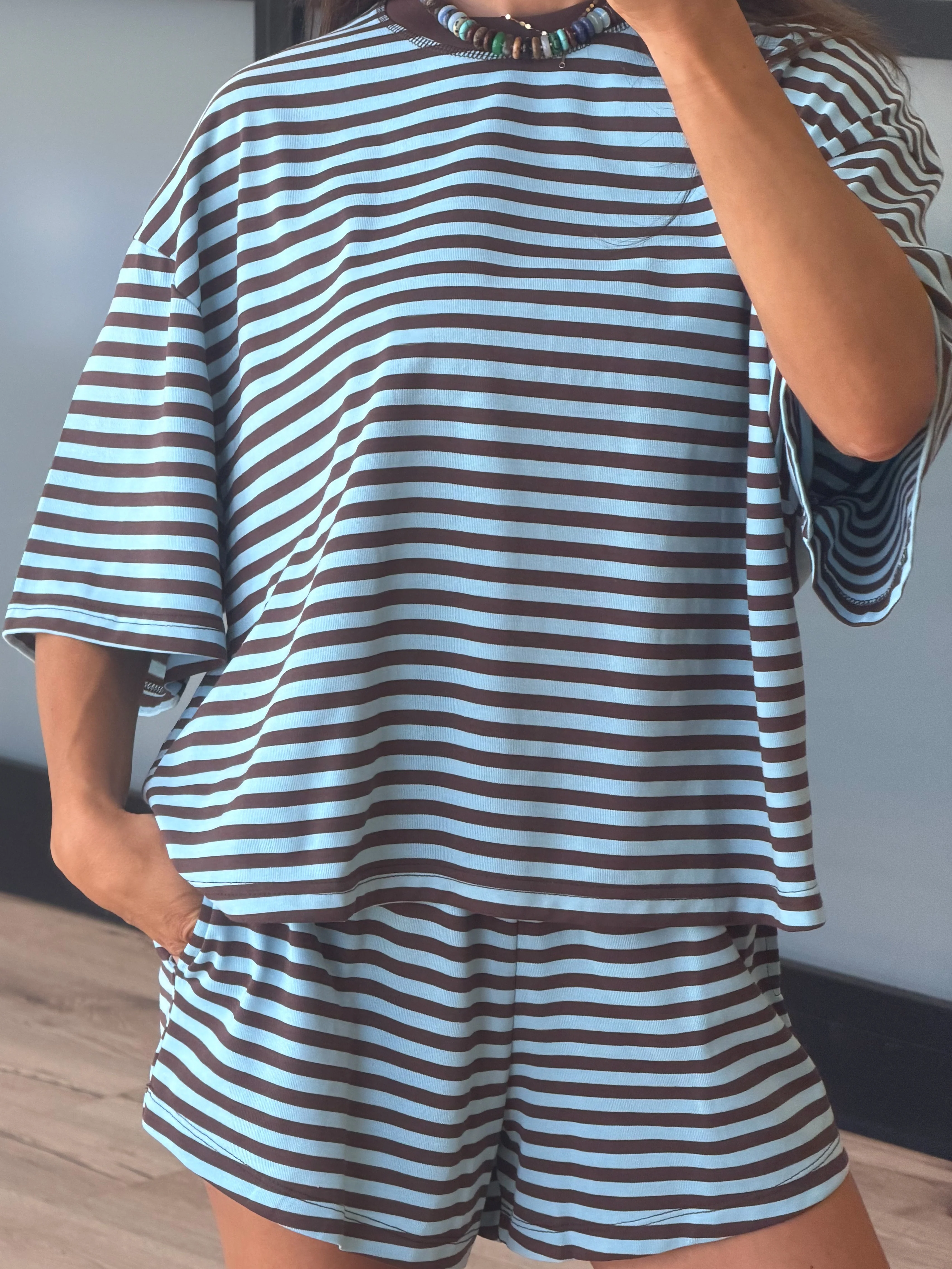 In The Air Relaxed Tee | Cocoa Sky