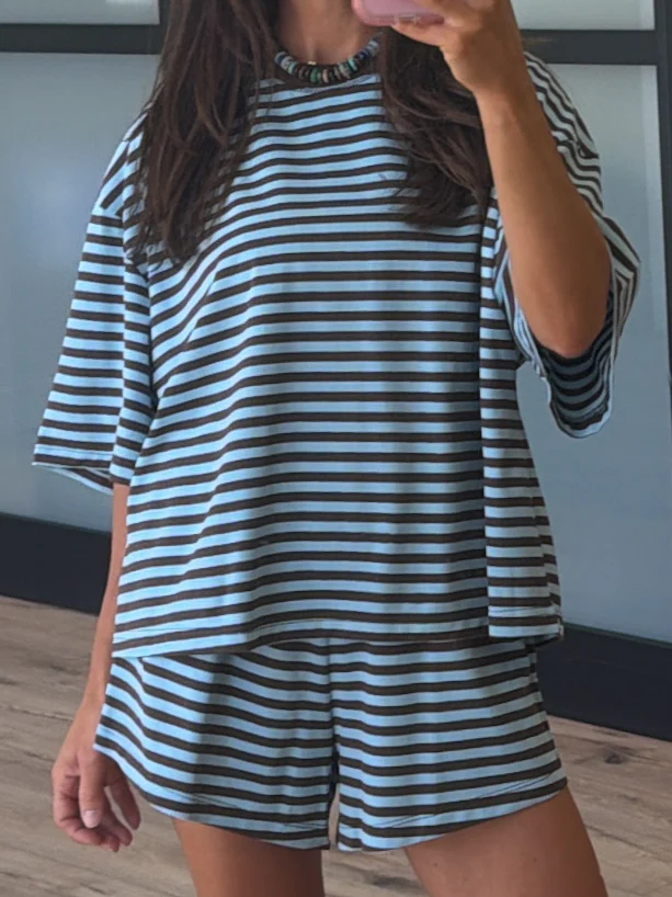 In The Air Relaxed Tee | Cocoa Sky - Image 2