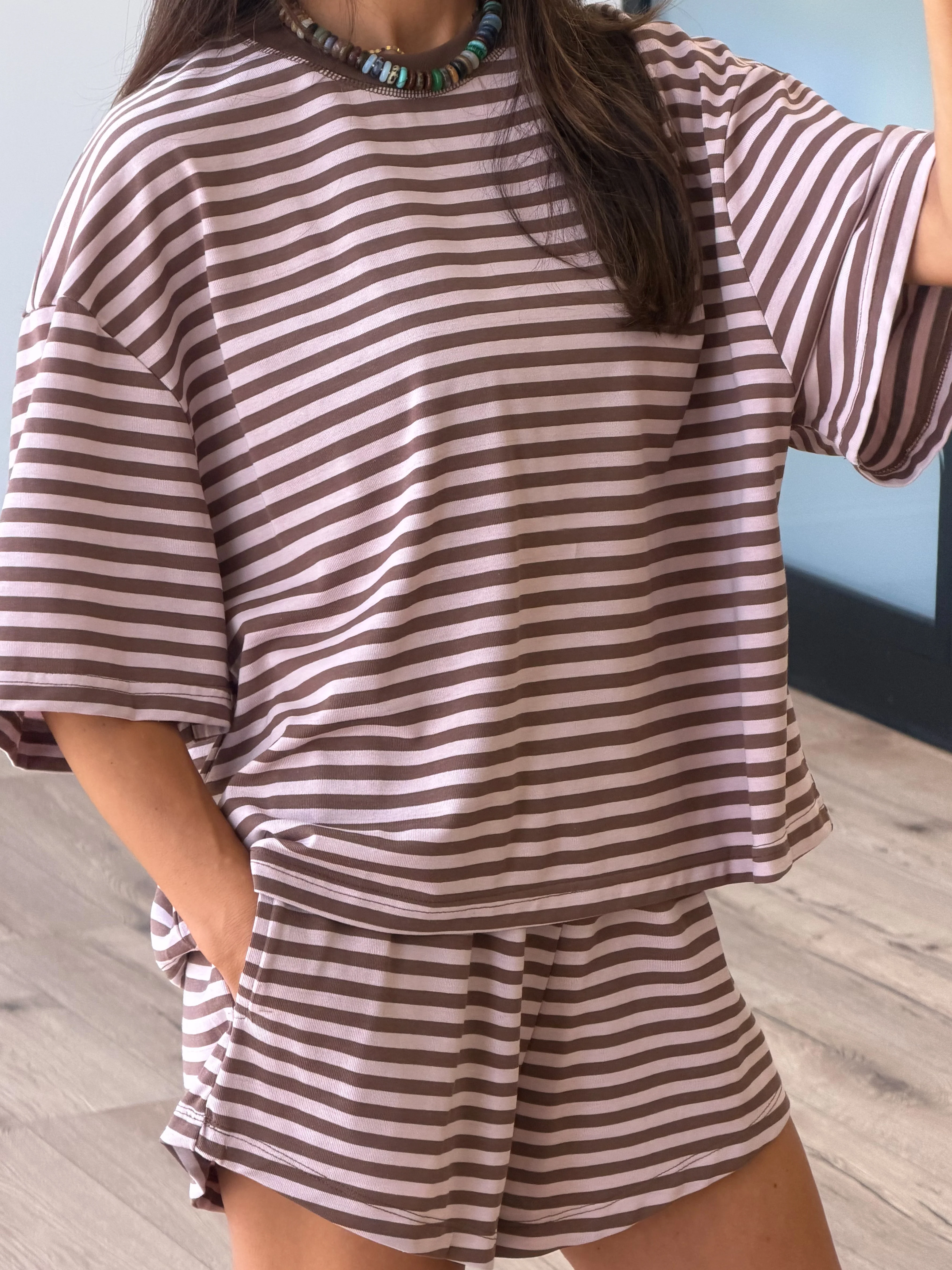 In The Air Relaxed Tee | Pink Ganache - Image 2