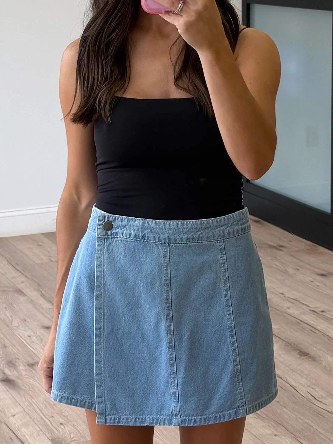 Khoi Denim Wrap Skort | Light Wash - Image 5