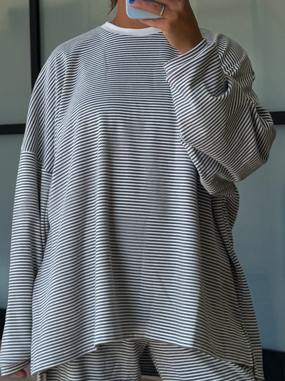 Just Lounging Knit Pullover | Grey - Image 6