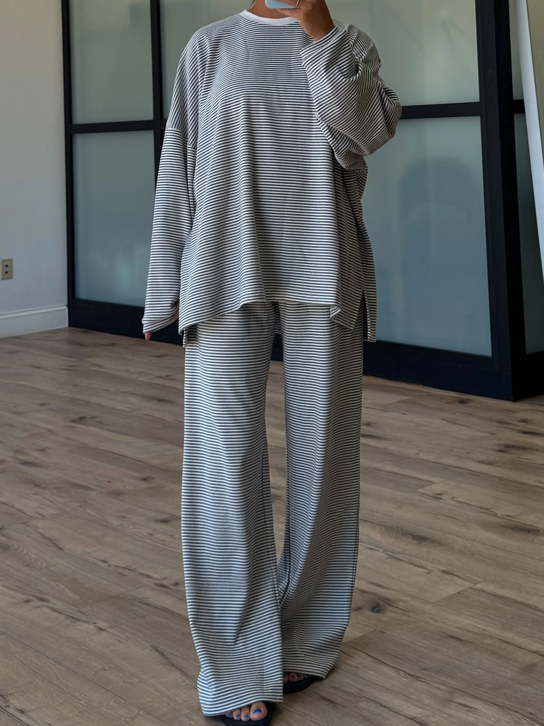 Just Lounging Knit Pullover | Grey - Image 8