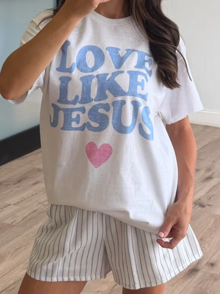 "Love Like Jesus" Graphic Tee - Image 3