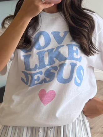 "Love Like Jesus" Graphic Tee - Image 4
