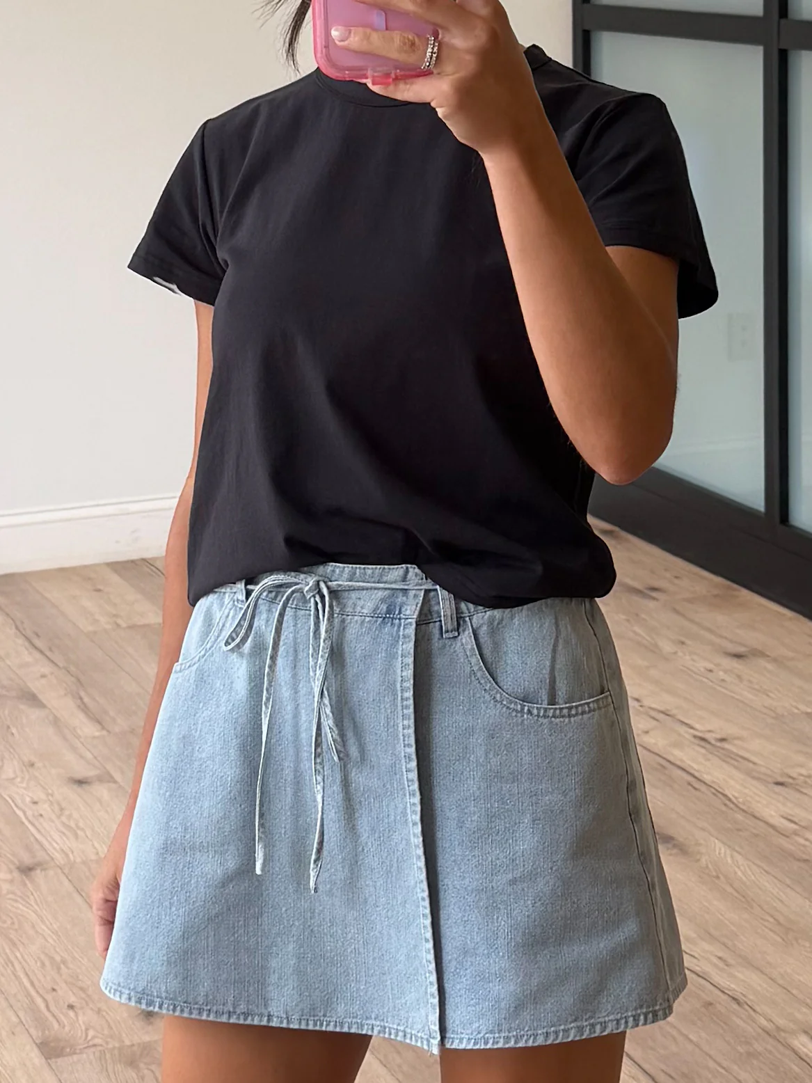 Taylor Overlap Denim Skort - Image 5