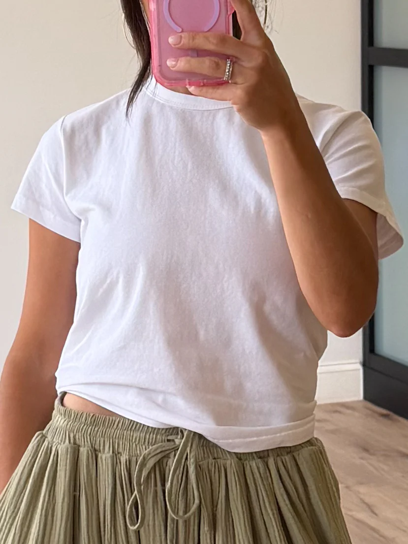 Maisie Vintage Tee | White